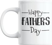 Studio Verbiest - Mok met tekst - Vaderdag - Happy father's day (1) - 300ml ( Vader / Papa / Cadeau / Koffie / Thee )