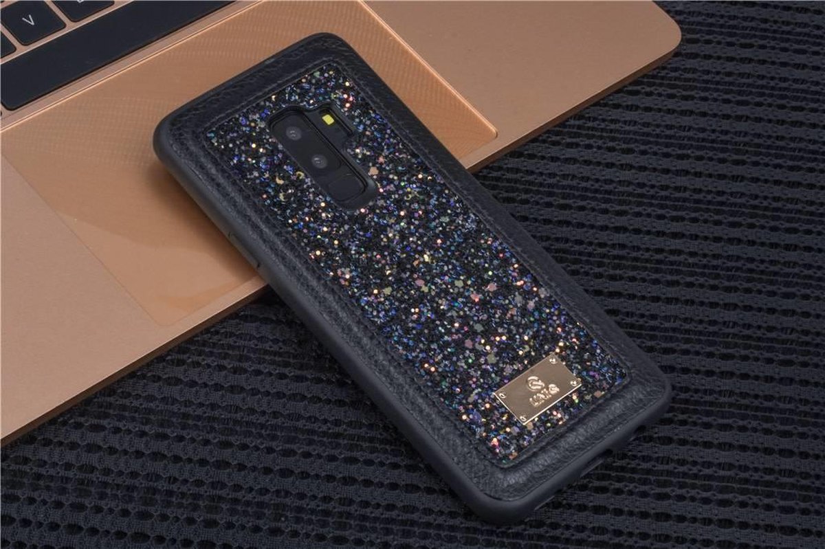 UNIQ Accessory Galaxy S9 Plus Hard Case Backcover glitter - Zwart (G965)