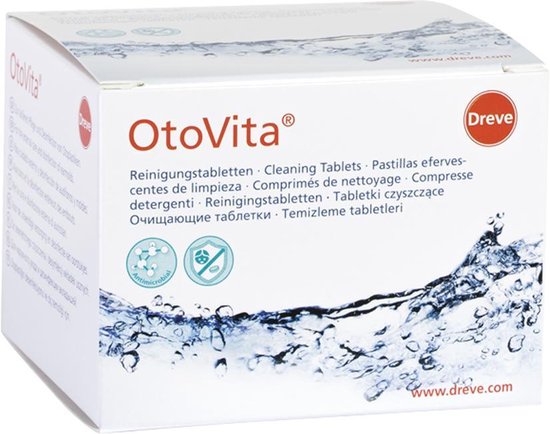 OtoVita® Cleaning Tablets | bruistabletten hoortoestellen oorstukjes  otoplastiek | 28... | bol.com