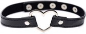 Dark Heart Choker - BDSM - Bondage - Zilver - Discreet verpakt en bezorgd