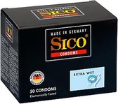 Sico Extra Wet Condooms - 50 Stuks - Drogisterij - Condooms - Transparant - Discreet verpakt en bezorgd