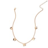 Vlinders ketting | goud gekleurd