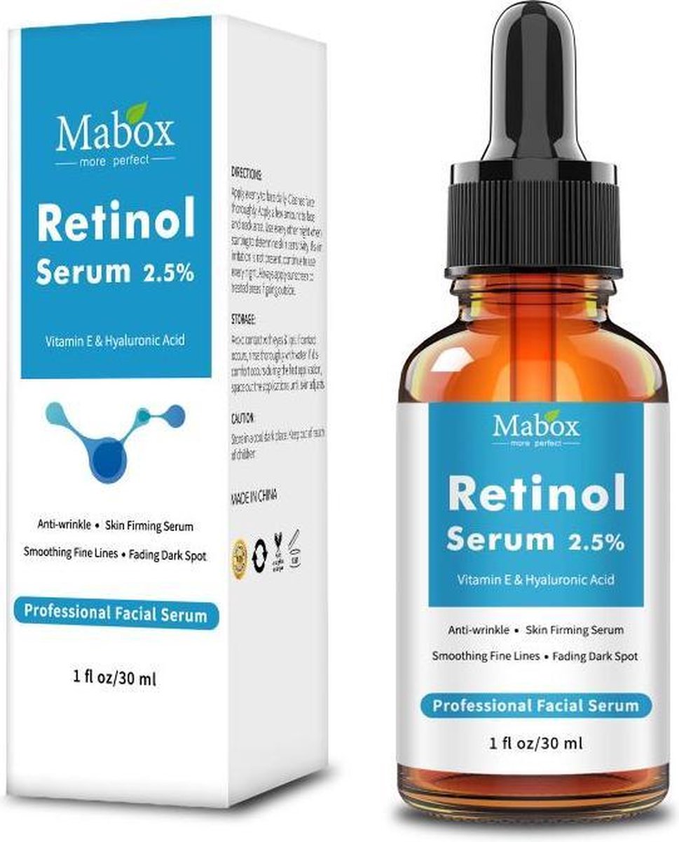 MABOX Vitamine E Huidverstevigende Serum Gezichtsserum Retinol Serum 2,5%