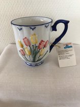 beker d7 H9 Tulprelief Durchb mokje tulpenservies Ter Steege