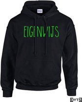 Hoodie | Karakter | Eigenwijs04 | Kids - fluor green, M 7/8(41cm)