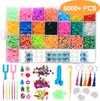 foto van 2021 Updated: 6000+ Loombandjes Starterspakket en Extra Veel Tools + Glow in the Dark Looms - Extra Stevig Verstelbaar Loombord - Loom Haaknaald - Loom Bedels en Kralen - 6 Weefhaken en S-Clips