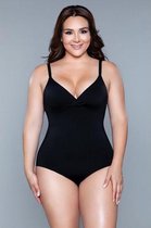 What Waist Corrigerende Body - Zwart - Dames Lingerie - XXXl/XXXXL - XL - Body / Panty - Zwart - Discreet verpakt en bezorgd