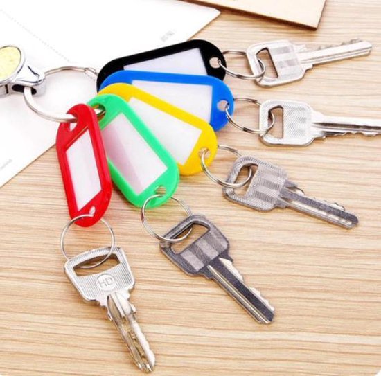 Porte-clés avec étiquette - porte-clef key clip assortis