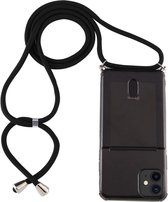 Apple iPhone 12 Mini Hoesje - Mobigear - Lanyard Serie - TPU Hoesje met koord - Zwart - Hoesje Geschikt Voor Apple iPhone 12 Mini