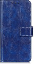 Samsung Galaxy S20 FE Hoesje - Mobigear - Basic Serie - Kunstlederen Bookcase - Blauw - Hoesje Geschikt Voor Samsung Galaxy S20 FE
