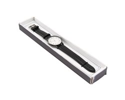 CGB DAPPER CHAP A RACE AGAINST TIME BLACK STRAP WATCH