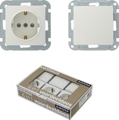 GAMMA Ventoux Voordeelpak Inbouw 3x Stopcontact en 3x Schakelaar - Wit