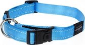 Rogz for dogs lumberjack halsband turquoise - 25 mmx43-73 cm - 1 stuks