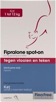 Exil flea free fipralone spot-on kat - 3 pipet - 1 stuks
