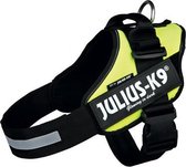 Julius k9 idc harnas / tuig neon groen - maat 0/58-76cm - 1 stuks