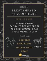 Menu' Prestampato Da Compilare: Menu fatto in casa