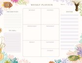 Art of Nature: Under the Sea Weekly Planner Notepad: (undated Weekly Planner, Cute Stationery Gift, Gift for Girls)