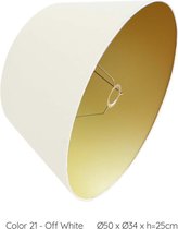 Lampenkap conischvormig - Ø50 x Ø34 x h= 25cm - Off White