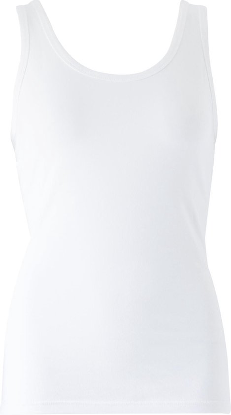 MOOI! Company - Basis Top Bonny - Hemdje met brede bandjes - Aansluitend model - Kleur  Wit - XL