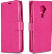 Voor Huawei Mate 30 Lite Crazy Horse Texture Horizontaal Flip Leren Case met Houder & Kaartsleuven & Portemonnee & Fotolijst (Rose)