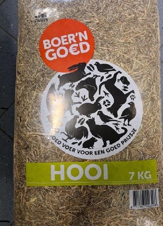 Janice Edele slikken Boer'n Goed Hooi 7 kg. bodembedekking - hooi - knaagdieren - konijnen -  cavia | bol.com