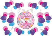 e-Carnavalskleding.nl Feestpakket Prinsessen versiering | Prinsessen pakket Medium | Prinsessen Kinderfeest pakket M