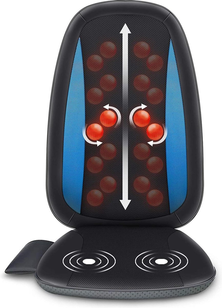 Comfier Shiatsu massage stoelhoes met warmte, Shiatsu massage hoes