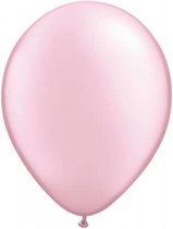100 st Grote roze metallic ballonnen.