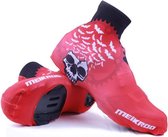 Meikroo Wielren Fiets Overschoenen Winddicht Skull Rood