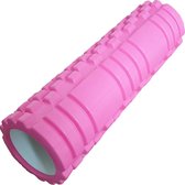 Fitness roller - Foam roller - Yoga massage roller - Yoga roller - EVA - Roze - 45cm