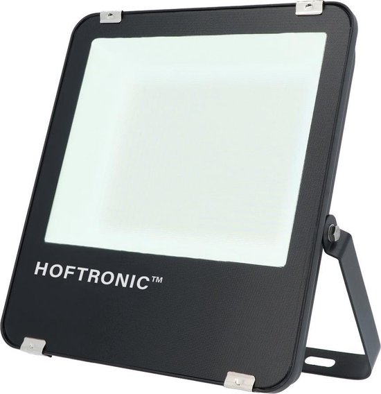 HOFTRONIC - Luxor - LED breedstraler - 100 Watt - 160 lm/W 16000 lumen - 4000K Neutraal wit licht - IP65 Waterdicht - LED Schijnwerper met LumiLeds - Extreem efficiënt - 5 jaar garantie - LED Floodlight