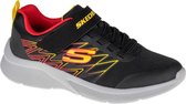 Skechers Microspec Texlor 403770L-BKRD, Kinderen, Zwart, Sneakers, maat: 33 EU