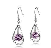Fashionvibe.nl | Sparkling Drop Purple Earrings