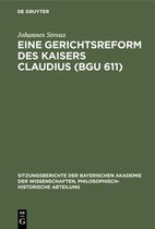 Eine Gerichtsreform Des Kaisers Claudius (Bgu 611)