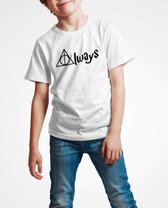 T-shirt | Harry Potter inspired | Always | wit | maat 164 (14-15jaar)