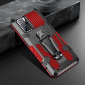 Voor Huawei P40 Machine Armor Warrior schokbestendige pc + TPU beschermhoes (rood)