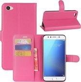 Voor Vivo X9s Litchi Texture Horizontale Flip Leren Case met Houder & Kaartsleuven & Portemonnee (Magenta)