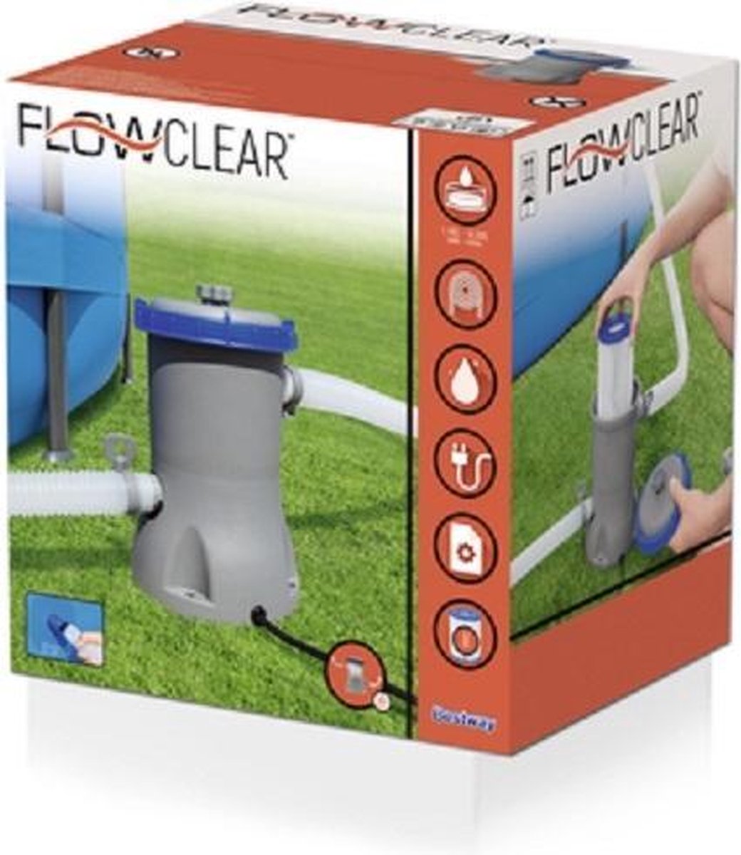 Bestway zwembad filterpomp 2,0 m3/u – foto 3