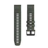 Voor Garmin Fenix 6 22mm Smart Watch Quick Release Silicon Polsband Horlogeband (Legergroen)