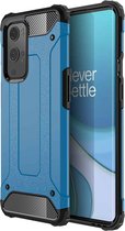 Voor OnePlus 9 Pro Magic Armor TPU + PC combinatiehoes (blauw)