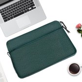 Let op type!! Diamond patroon draagbare waterdichte Sleeve Case dubbele rits aktetas Laptop draagtas voor 15-15 4 inch laptops (groen)