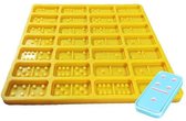 Domino Epoxy Siliconen Mal DIY Fondant Cake Decoratie, Modelnummer: SX-BH-107 (Geel)