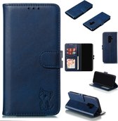 Leren beschermhoes voor Galaxy S9 Plus (blauw)