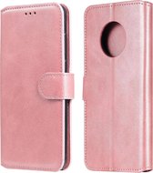 Voor Huawei Enjoy 20 Plus / Y9a Klassieke Kalfsstructuur PU + TPU Horizontale Flip Leren Case, met Houder & Kaartsleuven & Portemonnee (Rose Goud)