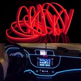 2M Koud Licht Flexibel LEIDEN Strooklicht voor Autodecoratie (Rood licht)
