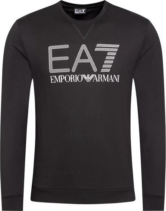 EA7 Emporio Armani Sweater Zwart - Pull à col rond - Taille XS | bol.com