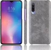 Shockproof Litchi Texture PC + PU Case voor Xiaomi Mi 9 (grijs)