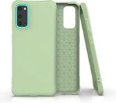 Voor Galaxy S20 effen kleur TPU Slim schokbestendige beschermhoes (groen)