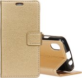 Litchi Texture horizontale flip lederen tas voor iPhone XS Max, met houder & kaartsleuven & portemonnee (goud)