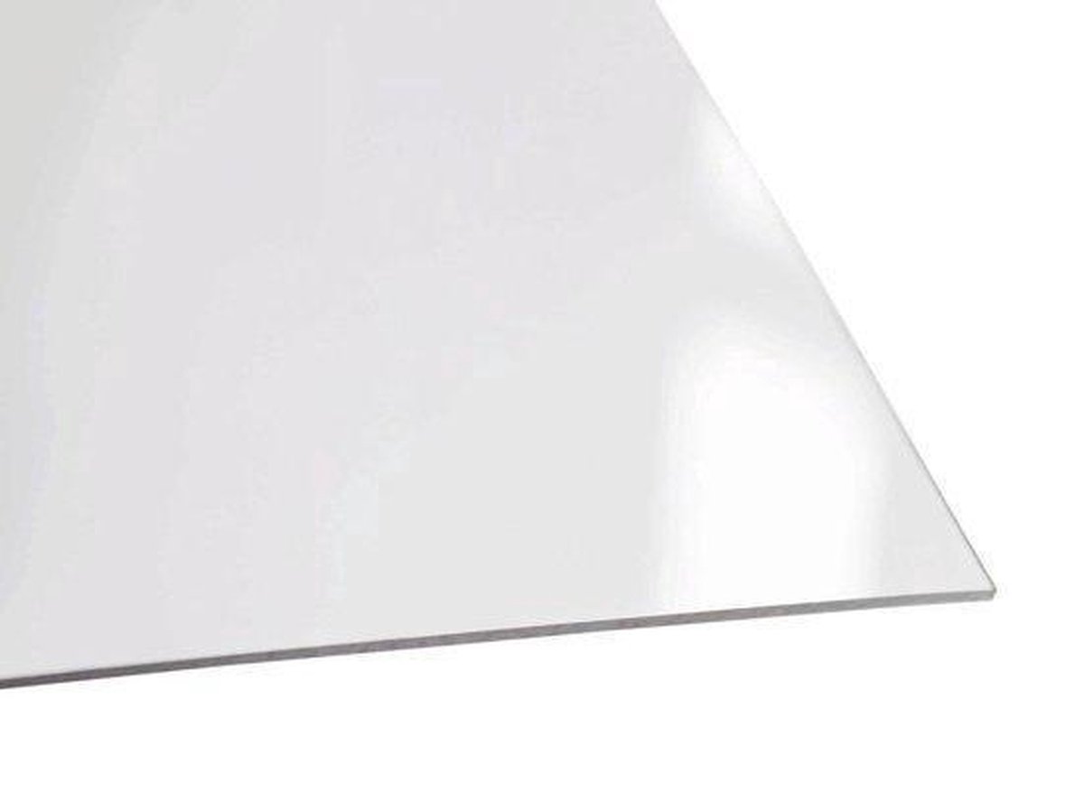 ABS kunststof plaat- isolatie platen- 50 x 50 cm dikte, 4mm WIT, maken van  onderdelen,... | bol.com